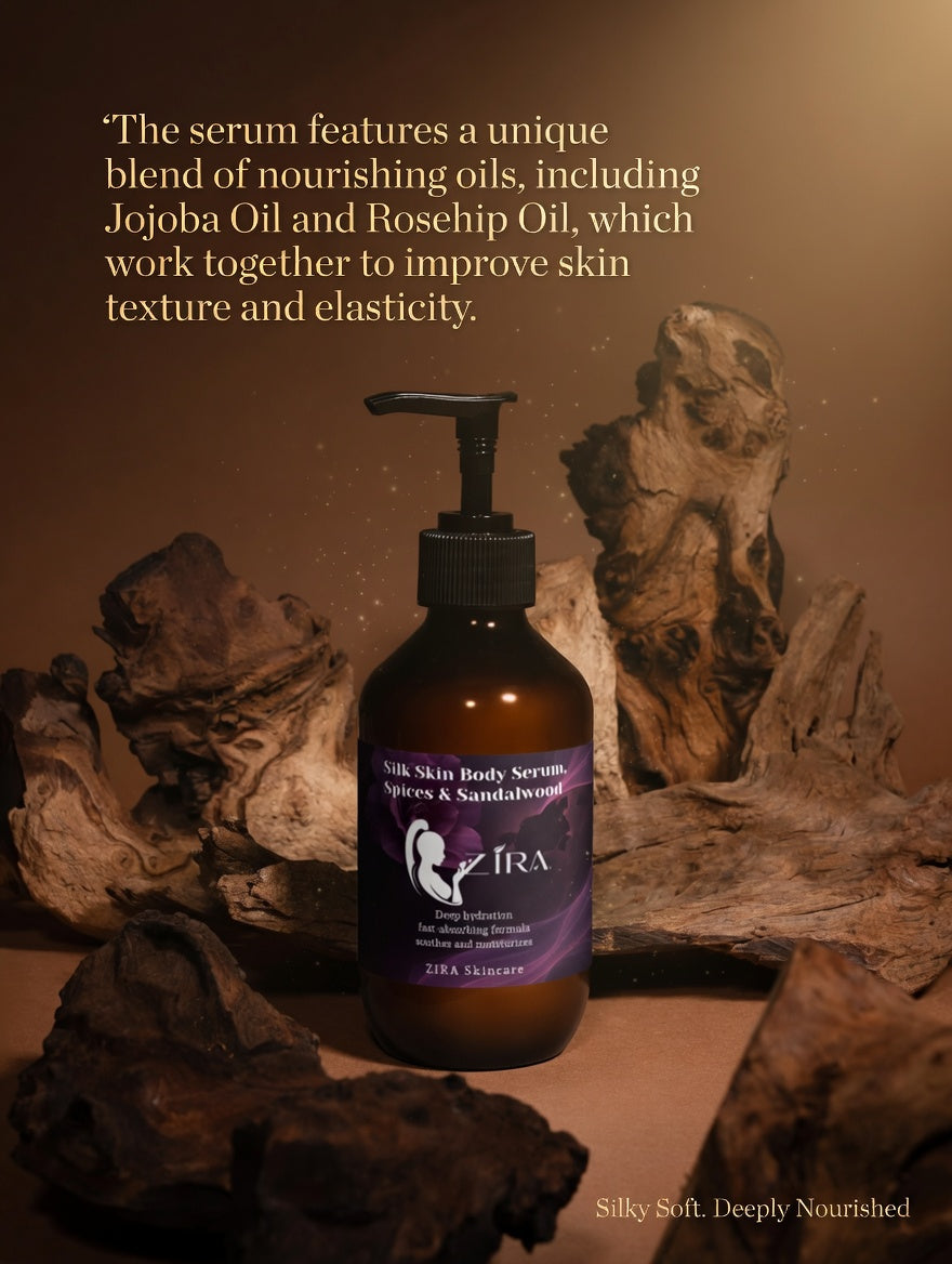 Silk Skin Body Serum, Spices & Sandalwood