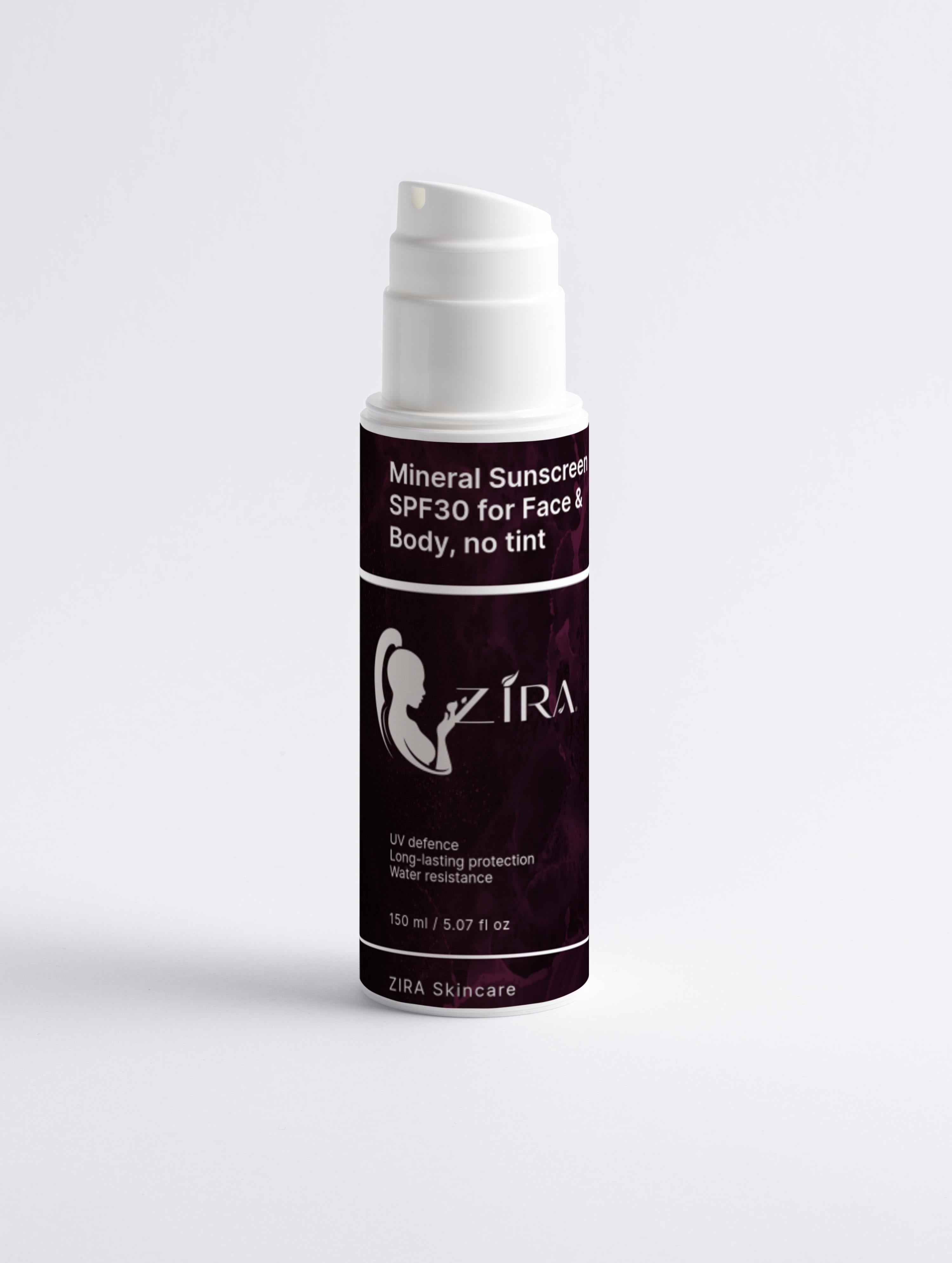 Mineral Sunscreen SPF30 for Face & Body, no tint